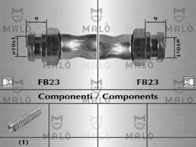 MALO 8328 -  Тормозной шланг
