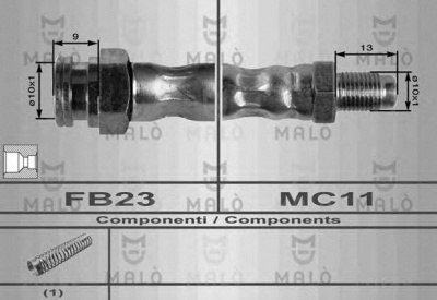 MALO 8394 -  Тормозной шланг