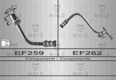MALO 8397 -  Тормозной шланг