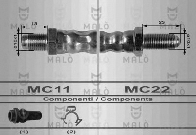 MALO 8421 -  Тормозной шланг