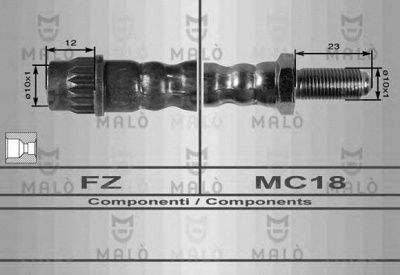 MALO 8422 -  Тормозной шланг
