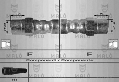 MALO 8423 -  Тормозной шланг