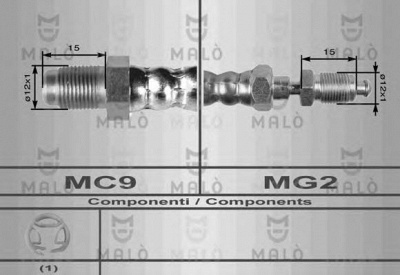 MALO 8439 -  Шланг сцепления