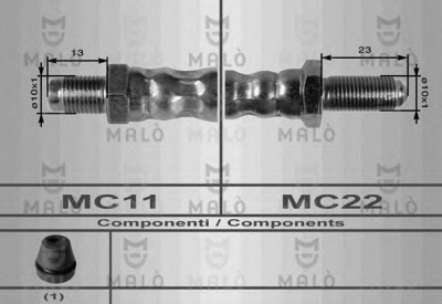 MALO 8460 -  Тормозной шланг