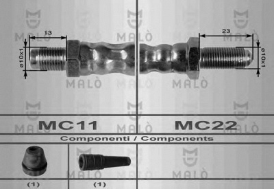 MALO 8461 -  Тормозной шланг