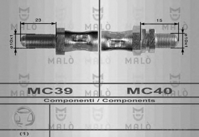 MALO 8462 -  Тормозной шланг