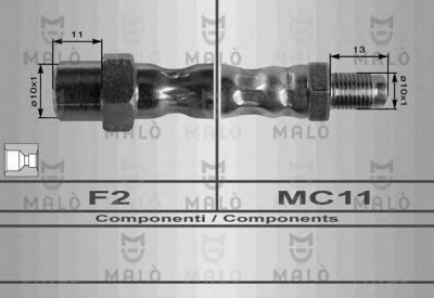 MALO 8487 -  Тормозной шланг