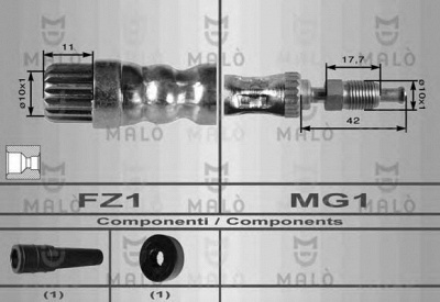 MALO 8533 -  Тормозной шланг