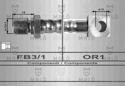MALO 8540 -  Тормозной шланг