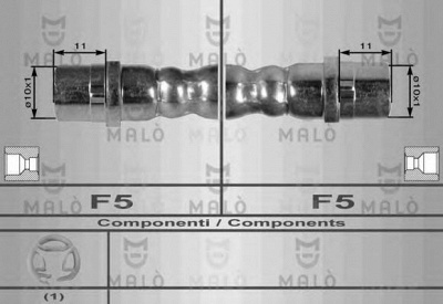 MALO 8550 -  Тормозной шланг