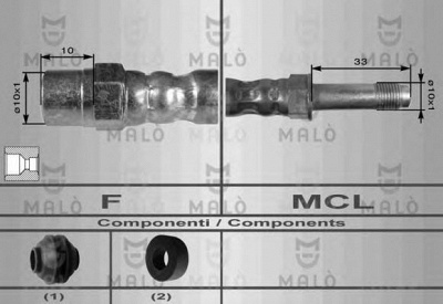MALO 8551 -  Тормозной шланг
