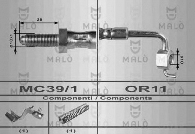 MALO 8556 -  Тормозной шланг