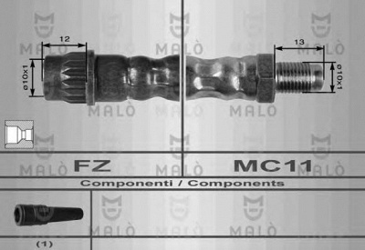 MALO 8566 -  Тормозной шланг