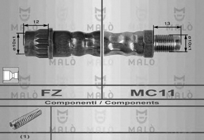 MALO 8570 -  Тормозной шланг
