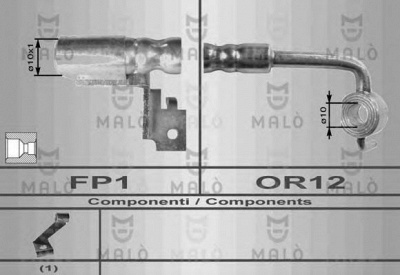 MALO 8583 -  Тормозной шланг