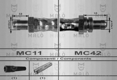 MALO 8584 -  Тормозной шланг