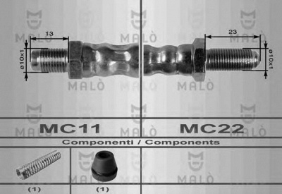 MALO 8587 -  Тормозной шланг