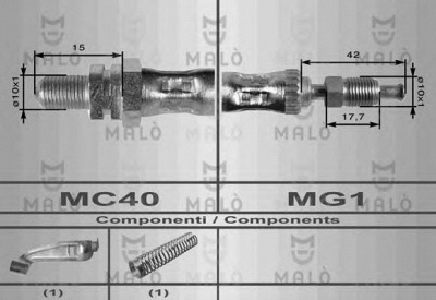 MALO 8604 -  Тормозной шланг