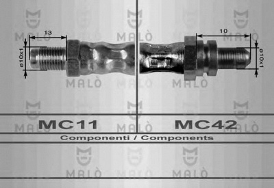MALO 8607 -  Тормозной шланг