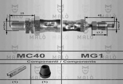 MALO 8610 -  Тормозной шланг