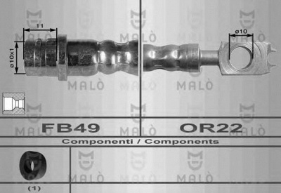 MALO 8616 -  Тормозной шланг