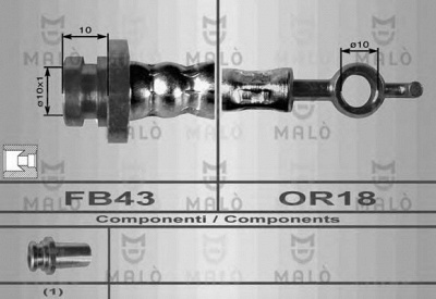 MALO 8617 -  Тормозной шланг