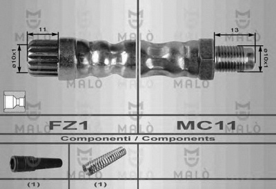 MALO 8622 -  Тормозной шланг