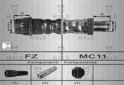 MALO 8625 -  Тормозной шланг