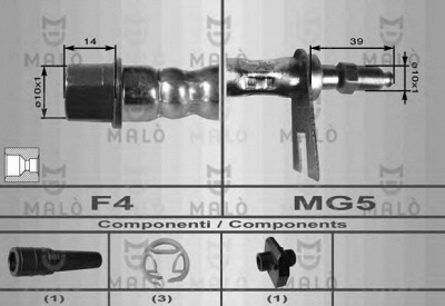 MALO 8629 -  Тормозной шланг