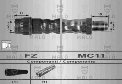 MALO 8636 -  Тормозной шланг