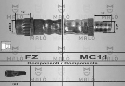 MALO 8641 -  Тормозной шланг