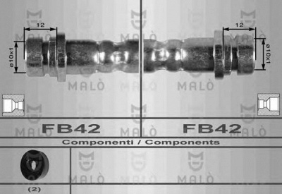 MALO 8646 -  Тормозной шланг