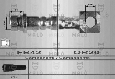 MALO 8649 -  Тормозной шланг