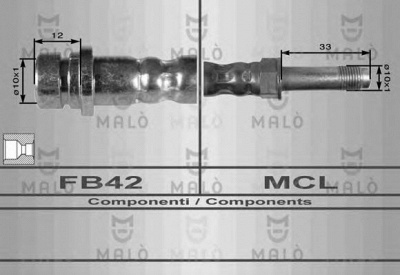 MALO 8686 -  Тормозной шланг