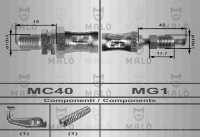 MALO 8687 -  Тормозной шланг