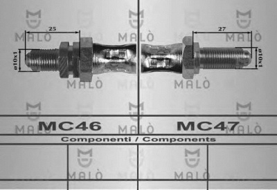 MALO 8690 -  Тормозной шланг