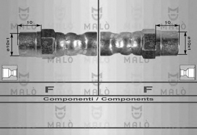 MALO 8693 -  Тормозной шланг