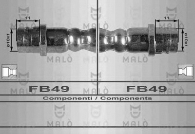 MALO 8903 -  Тормозной шланг