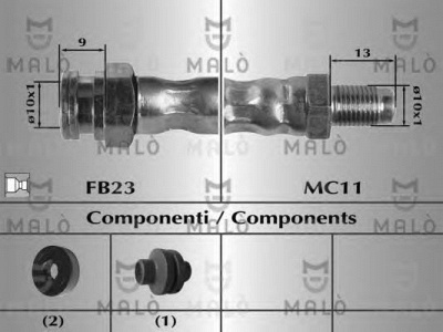 MALO 8917 -  Тормозной шланг