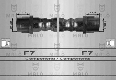 MALO 8928 -  Тормозной шланг