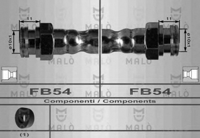 MALO 8969 -  Тормозной шланг
