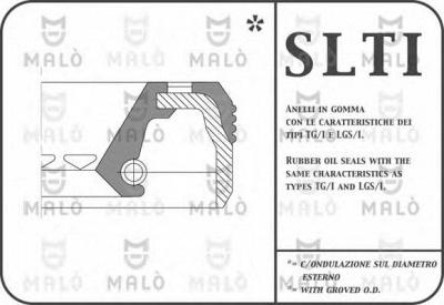 MALO 921iac -  Уплотняющее кольцо, дифференциал