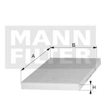 MANN cu39002 -  Фильтр воздуха в салоне