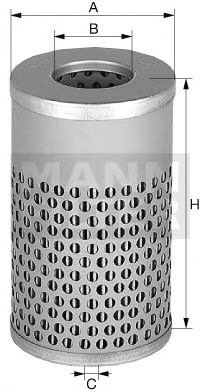 MANN h617n -  Фильтр, Гидравлическая система привода рабочего оборудования
