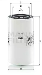 MANN w14003 -  Фильтр, Гидравлическая система привода рабочего оборудования