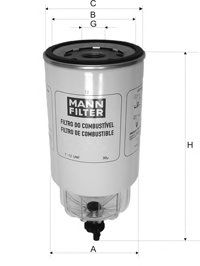 MANN wk1030 - Топливный фильтр