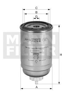 MANN wk94024 -  Топливный фильтр