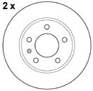 MAPCO 157442 -  Тормозной диск