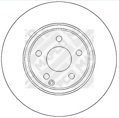 MAPCO 15812 -  Тормозной диск