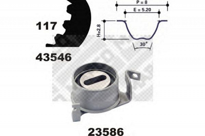 MAPCO 23546 -  Комплект ремня ГРМ